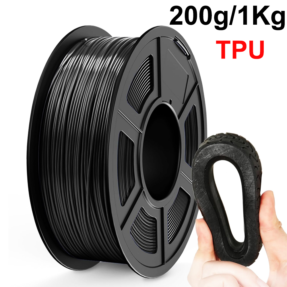 Tpu Flexible Filament - Elastyczny filament TPU czarny do drukarek