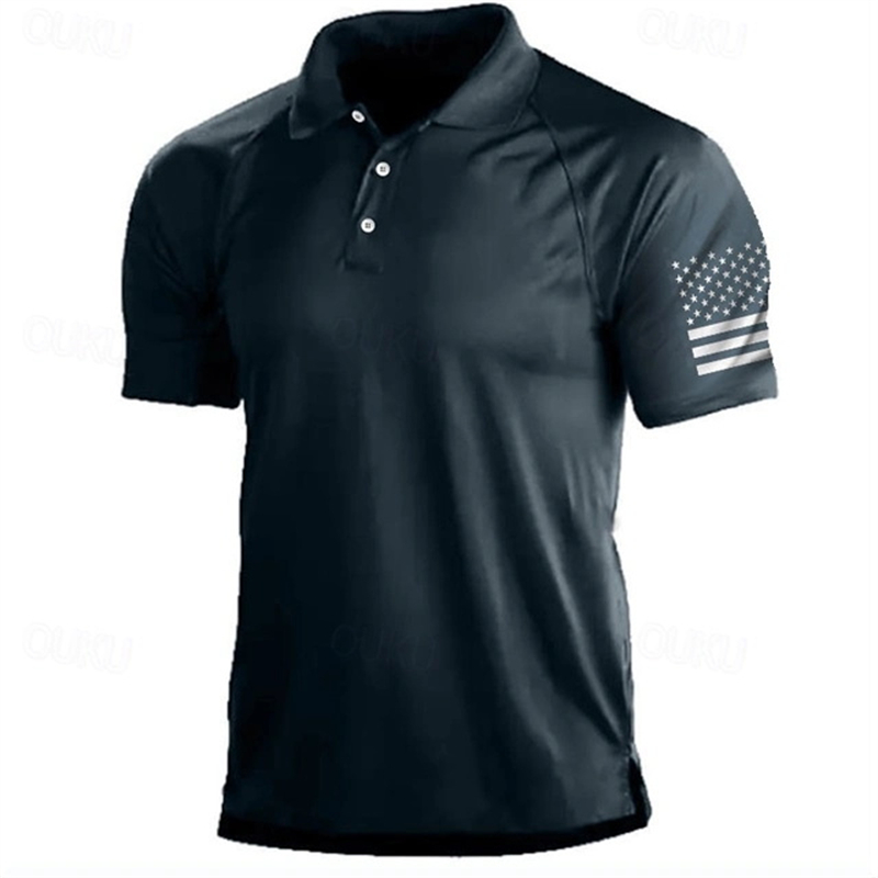 3D Printing Usa - Koszulka polo z nadrukiem 3D USA