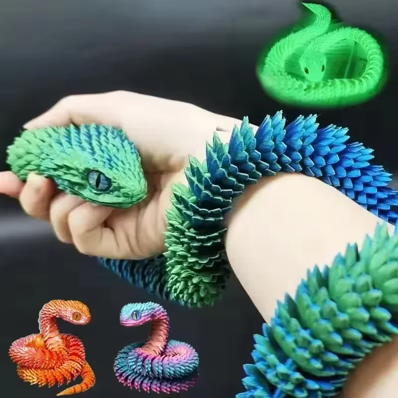3D Printing Ideas - Drukowana w 3D Figurka Węża z