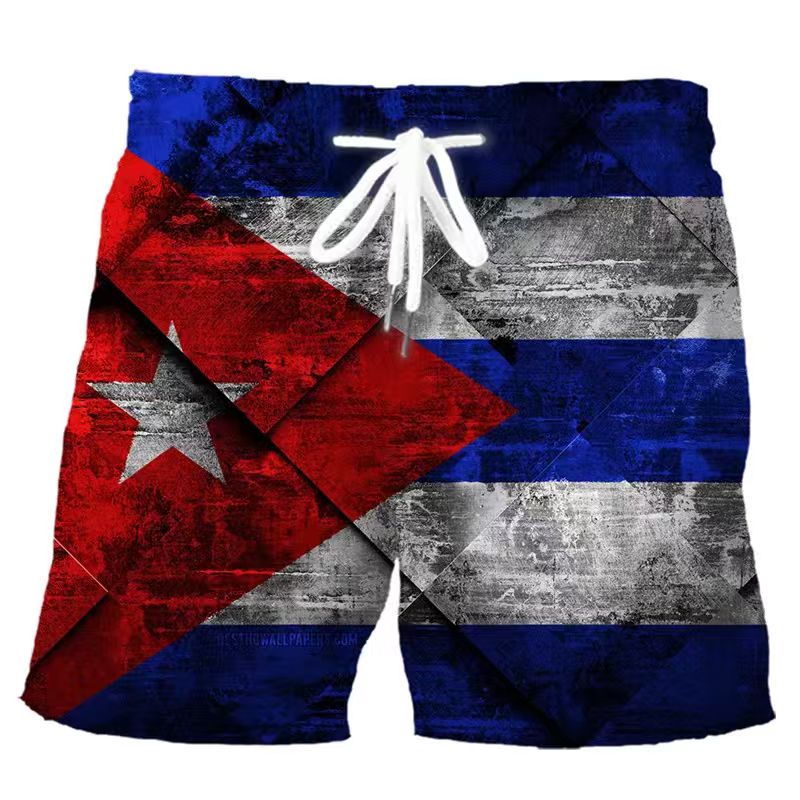 Męskie szorty kąpielowe z flag – 3D Printing Usa recenzja i cena