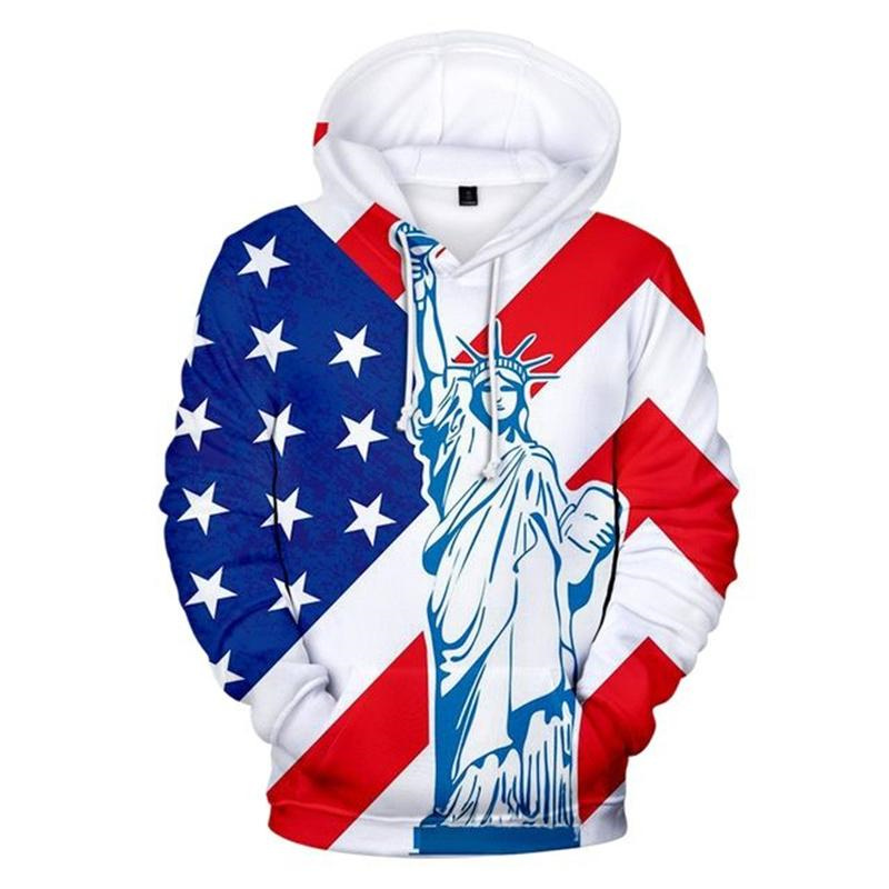 Flaga ameryki bluza z kapturem – 3D Printing Usa recenzja i cena