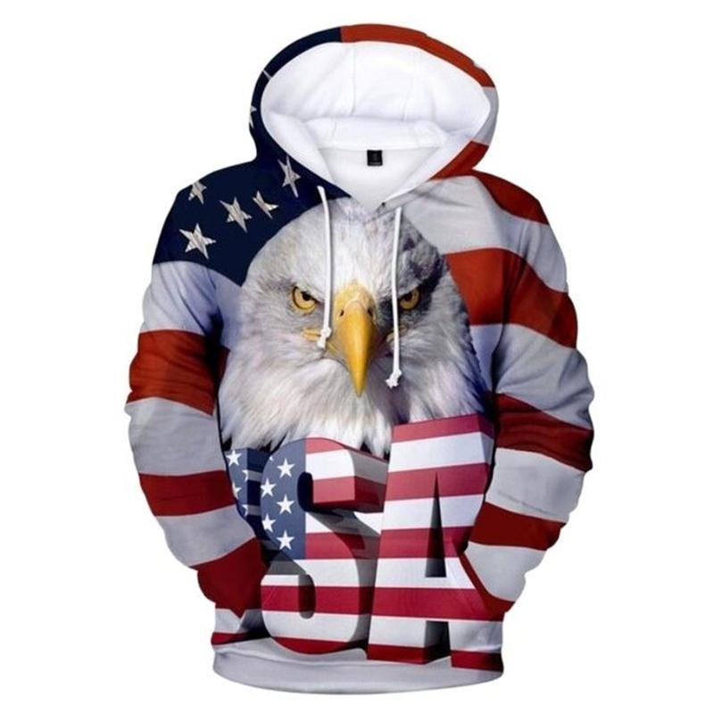 Flaga ameryki bluza z kapturem – 3D Printing Usa recenzja i cena