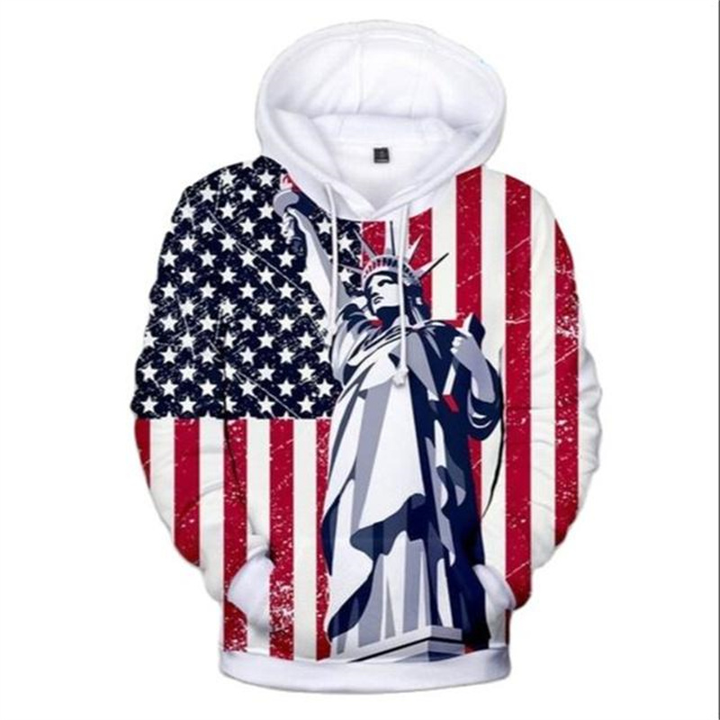 Flaga ameryki bluza z kapturem – 3D Printing Usa recenzja i cena